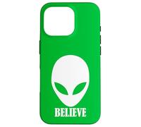 Alien Believe Symbol UFO Enthusiast Conspiracy Case for iPhone 16 Pro