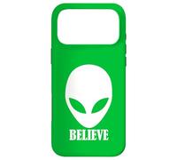 Alien Believe Symbol UFO Enthusiast Conspiracy Case for iPhone 17 Pro Max