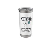 Alien Believer UFO Extraterrestrial Space Lover Stainless Steel Insulated Tumbler