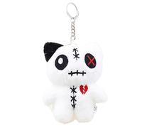 Alien Big Eye Cat Plush Keychain | Cute Doll Pendant for Bag, Backpack & Girlfriend's Birthday Gift