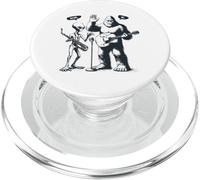 Alien Bigfoot Bruh Hi Funny Music Players PopSockets PopGrip for MagSafe