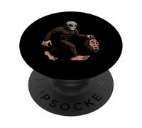 Alien Bigfoot Costume Sasquatch Extraterrestrial Believers PopSockets Adhesive PopGrip