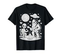 Alien Bigfoot Guitar UFO Sasquatch Rock T-Shirt