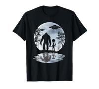 Alien Bigfoot Moon Sasquatch UFO Extraterrestrial Men women T-Shirt