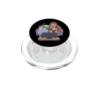 Alien Bigfoot Movie Night Funny Cryptid Friends PopSockets PopGrip for MagSafe