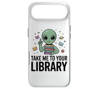 Alien Book Lover Take Me To Your Library SciFi Reading Case for iPhone Air
