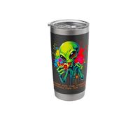 Alien Came for The Probing, Stayed for The Pizza Stainless Steel Insulated Tumbler