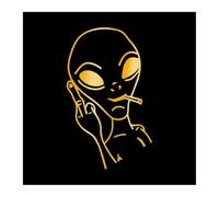 Alien Car Styling PVC Stickers Auto Whole Body Window Windshield(Reflective Gold)