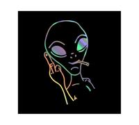 Alien Car Styling PVC Stickers Auto Whole Body Window Windshield(Reflective Laser)