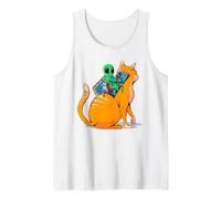 Alien Cat - Funny Martian Operating Cute Robot Kitty - TFS Tank Top