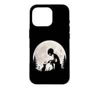 Alien Cat Hand Boop Nose Full Moon Extraterrestrial Humor Case for iPhone 16 Pro
