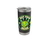 Alien Cat Not from Here Stainless Steel Insulated Tumbler