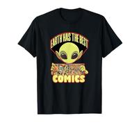 Alien Comic Book Collector Graphic Novel Reader T-Shirt