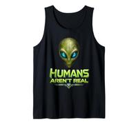 Alien Costume Kids Outer Space Sci Fi Top Humans Aren’t Real Tank Top