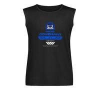Alien Covenant Crew Member Sulaco M41A Pulse Rifle Movie Weyland Yutani Men's Vests Tank Tops O-Neck 100% Cotton Undershirts Unisex Sleeveless T-Shirt L Black