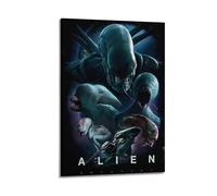 Alien Covenant Xenomorph Sci-fi Movie Poster Decorative Painting Canvas Wall Art Living Room Poster Bedroom Painting Wall Art Picture Print Modern Family Room Decor 08 x 12 inches (20 x 30 cm)