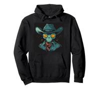 Alien Cowboy for a Fun Galactic Style Pullover Hoodie