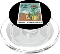 Alien Cowboy Greetings From Mars Space UFO Retro Western PopSockets PopGrip for MagSafe