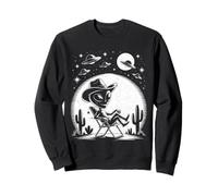 Alien Cowboy in Desert Funny UFO Halloween Costume Sweatshirt