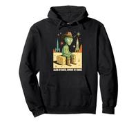 Alien Cowboy Retro Space Western Cosmic UFO Country Pullover Hoodie