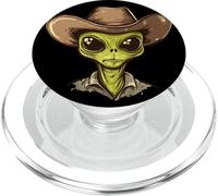 Alien Cowboy with Hat for Cosmic Cowboys and Girls PopSockets PopGrip for MagSafe