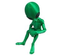 Alien Decor, Indoor Outdoor Alien Figure Statue, Small Sculpture Garden Decor, Home Outdoor Decorations for Yard Lawn Porch Bedroom Living Room Party Favors