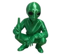 Alien Decor - Small Alien Statue Collectible Figurines | Funny Sculpture Home Decor Ornament for Patio Porch Yard Lawn Party Favors Halloween Decorations