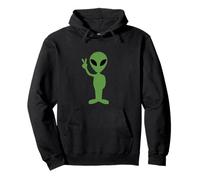Alien Disclosre/UFO, UAP Peace Sign, Crop Circle Design Pullover Hoodie
