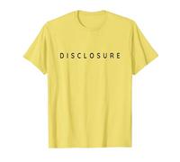 Alien Disclosre/UFO/UAP/Peace Sign Crop Circle Design T-Shirt, Men, Lemon Yellow, Small