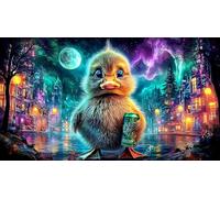 Alien-Driving-Car 1000-Piece Jigsaw Puzzle for Adults Classic Educational Games Challenging Puzzle Games 75x50cm/1000pcs