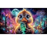 Alien-Driving-Car 1000-Piece Jigsaw Puzzle Old Kids Birthday Presents Challenging & Brainteasing 75x50cm/1000pcs