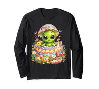 Alien Easter Egg Hatched | Cute Surprise from Outer Space Long Sleeve T-Shirt