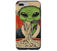 Alien Eating Ramen Noodles Ukiyo-e UFO Christmas Case for iPhone 7 Plus/8 Plus