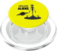 Alien Emerging From Shadow Sci Fi Illustration PopSockets PopGrip for MagSafe