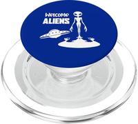 Alien Emerging From Shadow Sci Fi Illustration PopSockets PopGrip for MagSafe