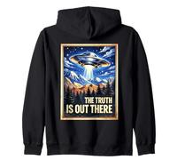 Alien Encounter Searching For The Truth UFO Conspiracy Fans Zip Hoodie