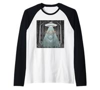 Alien Encounter with Cowboy Sasquatch Forest Gorilla Graphic Raglan Baseball Tee