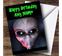 Alien ET Personalised Birthday Card | Birthday Card | Mystical, Fantasy & Religion Card