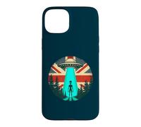 Alien/Extraterrestrial UFO English Flag Fl Sci-Fi Patriotic Case for iPhone 15 Plus