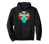 Alien/Extraterrestrial UFO English Flag Fl Sci-Fi Patriotic Pullover Hoodie