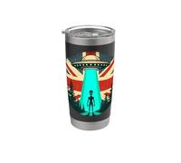 Alien/Extraterrestrial UFO English Flag Fl Sci-Fi Patriotic Stainless Steel Insulated Tumbler