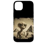 Alien Face Ancient Pyramids Thumbs Sci-Fi Egypt Case for iPhone 14 Plus