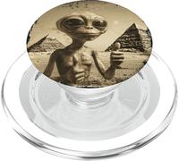 Alien Face Ancient Pyramids Thumbs Sci-Fi Egypt PopSockets PopGrip for MagSafe