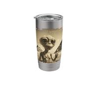 Alien Face Ancient Pyramids Thumbs Sci-Fi Egypt Stainless Steel Insulated Tumbler