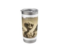 Alien Face Ancient Pyramids Thumbs Sci-Fi Egypt Stainless Steel Insulated Tumbler