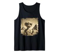 Alien Face Ancient Pyramids Thumbs Sci-Fi Egypt Tank Top
