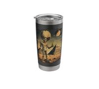 Alien Face Ancient Pyramids Thumbs Sci-Fi Stainless Steel Insulated Tumbler