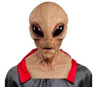 Alien Face Mask - Halloween Latex Alien Headgear | Halloween Latex Head Cover | Full Head Halloween Scary Mask Cosplay Accessories Props for Halloween, Christmas, Easter, Carnival