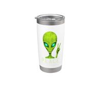 Alien Face UFO Extraterrestrial Alien Head Sci-fi Humor Stainless Steel Insulated Tumbler