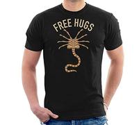 Alien Facehugger Free Hugs Xenomorph Men's T-Shirt Black
